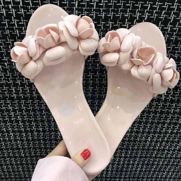 women flower slippers runway brand open toe pvc flats shoes ladies summer beach pink blue sandals slides, Black
women flower slippers runway brand open toe pvc flats shoes ladies summer beach pink blue sandals slides, Black