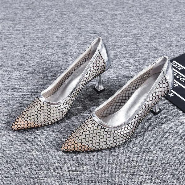 dress shoes air mesh hollow pumps pointed toe summer spring woman high heel shallow party office feminine arrivals, Black
dress shoes air mesh hollow pumps pointed toe summer spring woman high heel shallow party office feminine arrivals, Black