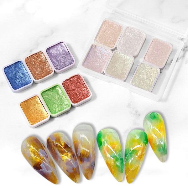 nail glitter 1/6pcs gold silver color powder extension set watercolor charming mirror for manicure decoration, Silver;gold
nail glitter 1/6pcs gold silver color powder extension set watercolor charming mirror for manicure decoration, Silver;gold