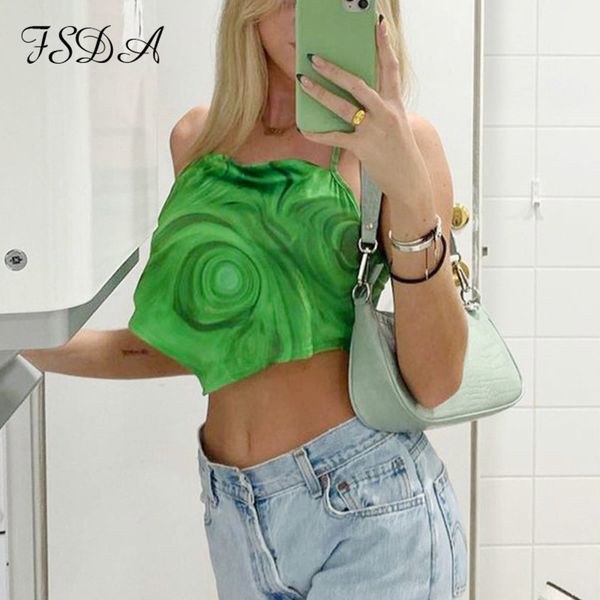 2021 green tie dye print y2k crop women halter neck summer backless spaghetti strap tank, Black;white
2021 green tie dye print y2k crop women halter neck summer backless spaghetti strap tank, Black;white