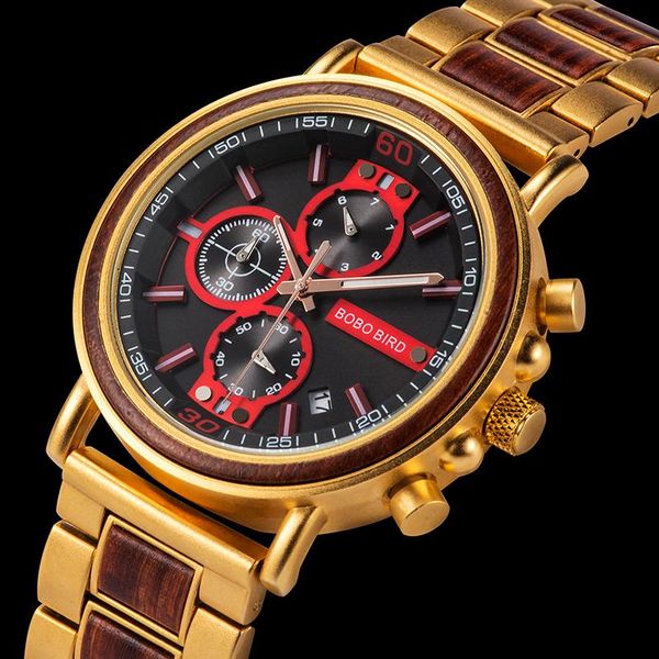 wristwatches bobobird male wristwatch men wood pagani design stainless steel chronograph send gift bracelet zegarek meski with watch box s18, Slivery;brown
wristwatches bobobird male wristwatch men wood pagani design stainless steel chronograph send gift bracelet zegarek meski with watch box s18, Slivery;brown