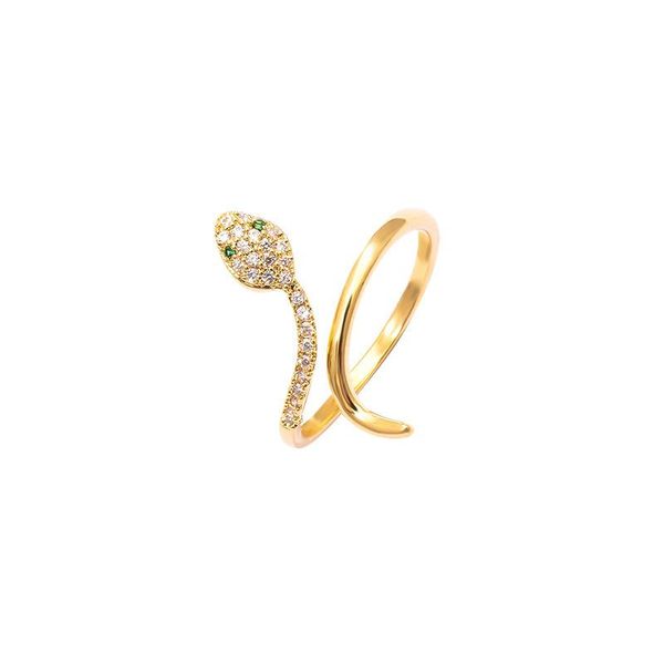 cluster rings advanced sense snake ring, exquisite jewelry engagement adjustable suitable for ladies to wear shiny zircon elegant ring, Golden;silver
cluster rings advanced sense snake ring, exquisite jewelry engagement adjustable suitable for ladies to wear shiny zircon elegant ring, Golden;silver