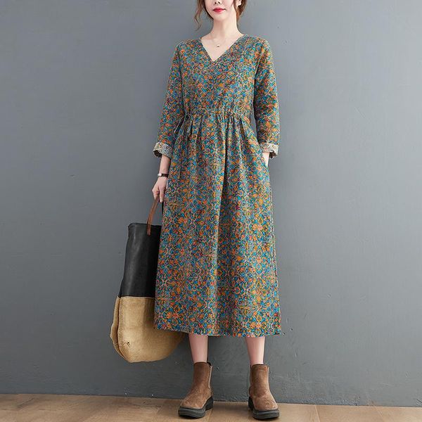 casual dresses autumn dress 2021 arrival long sleeve vintage women spring print floral office lady work, Black;gray
casual dresses autumn dress 2021 arrival long sleeve vintage women spring print floral office lady work, Black;gray
