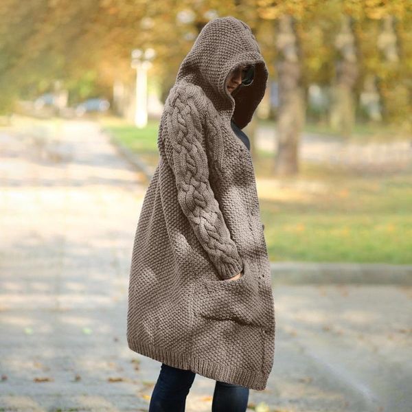 women's wool & blends winter warm hoodie sweaters knit cardigan single breasted slim fitting knitted coat trendsetter long sleeve, Black
women's wool & blends winter warm hoodie sweaters knit cardigan single breasted slim fitting knitted coat trendsetter long sleeve, Black