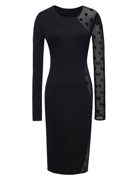 casual dresses patchwork bodycon dress slim long sleeve o-neck pullover mesh see-through nice autumn fashion solid color woman, Black;gray
casual dresses patchwork bodycon dress slim long sleeve o-neck pullover mesh see-through nice autumn fashion solid color woman, Black;gray