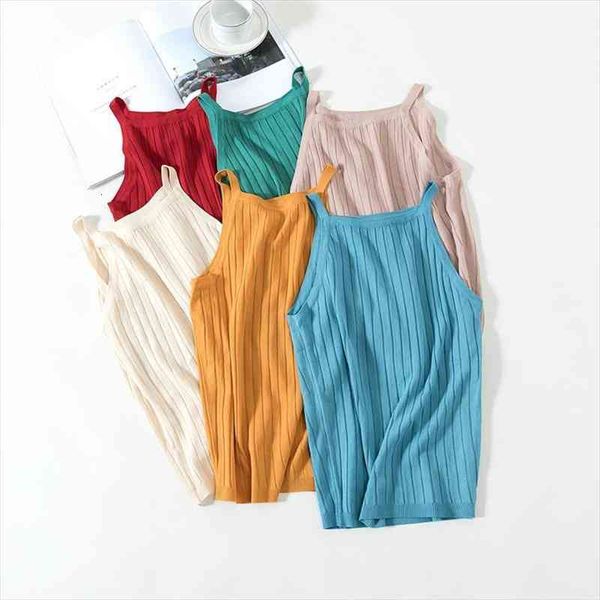 summer fashion knitted womens cami casual solid sleeveless pullover sweater female camisole slim elastic vest tank, White
summer fashion knitted womens cami casual solid sleeveless pullover sweater female camisole slim elastic vest tank, White