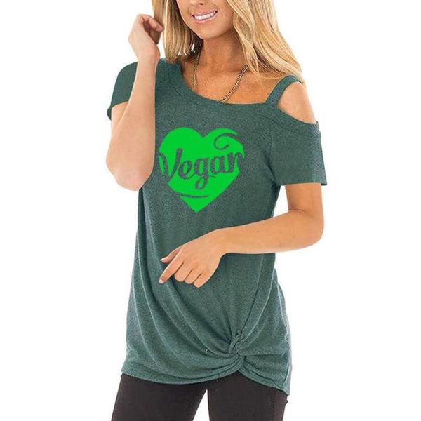 women's t-shirt creativity vegan letters printing for women skew collar leisure harajuku summer female s~xxl, White
women's t-shirt creativity vegan letters printing for women skew collar leisure harajuku summer female s~xxl, White