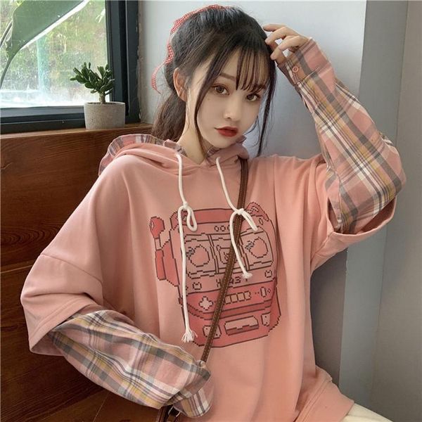 women's hoodies & sweatshirts women sweatshirt cute hoodie fake two drop print tees casual oversized vintage aesthetic harajuku kawaii, Black
women's hoodies & sweatshirts women sweatshirt cute hoodie fake two drop print tees casual oversized vintage aesthetic harajuku kawaii, Black