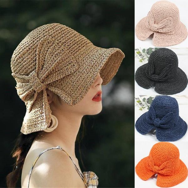 wide brim hats women casual sun hat foldable big bow raffia straw ladies fashion summer beach shade travel vacation brimmed cap, Blue;gray
wide brim hats women casual sun hat foldable big bow raffia straw ladies fashion summer beach shade travel vacation brimmed cap, Blue;gray