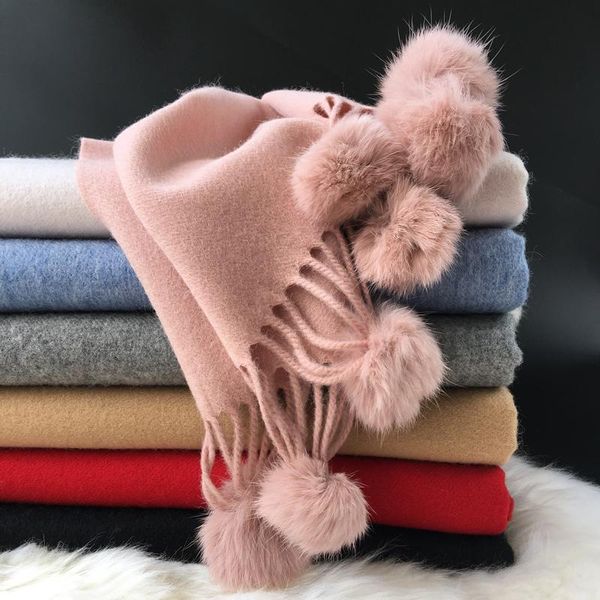 scarves 100% wool scarf female women pashmina winter warm soft fluff ball retro style lamb cashmere bib shawl, Blue;gray
scarves 100% wool scarf female women pashmina winter warm soft fluff ball retro style lamb cashmere bib shawl, Blue;gray