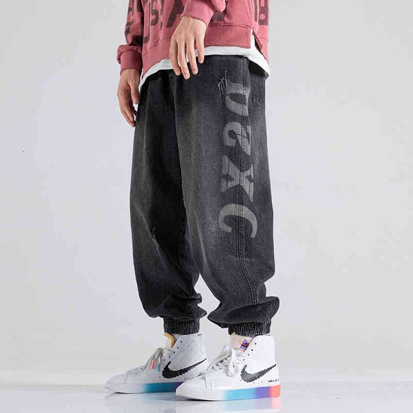 men's jeans fall big japanese harajuku sanding casual letters corset denim capris men's brim pants 4zk8, Blue
men's jeans fall big japanese harajuku sanding casual letters corset denim capris men's brim pants 4zk8, Blue