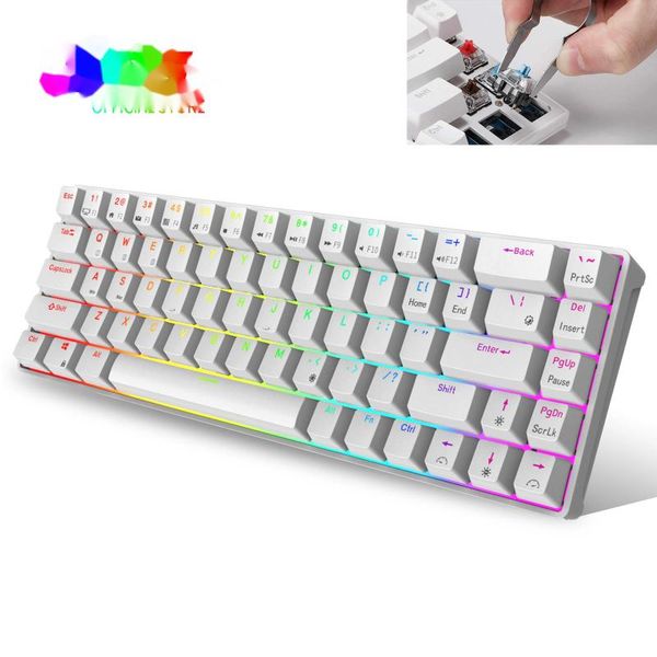 keyboards rk68 (rk855) rgb wireless 65% compact mechanical keyboard, 68 keys 60% bluetooth swappble gaming keyboard swap switches
keyboards rk68 (rk855) rgb wireless 65% compact mechanical keyboard, 68 keys 60% bluetooth swappble gaming keyboard swap switches