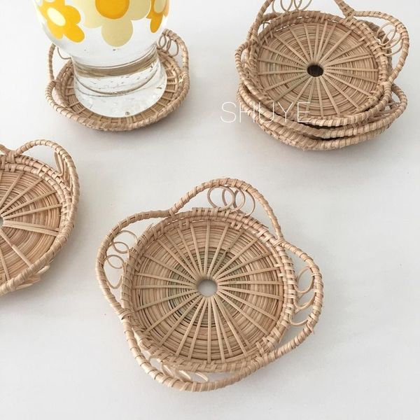 mats & pads korean ins wind rattan creative modern personality handmade bamboo tea cup potholder decoration po tableware lb92225
mats & pads korean ins wind rattan creative modern personality handmade bamboo tea cup potholder decoration po tableware lb92225