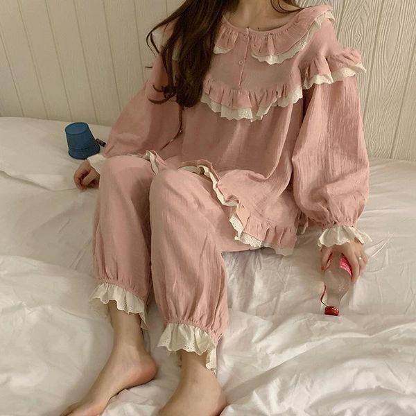 women's sleepwear xifer spring and autumn cotton women pajamas korean sweet cute girlfriends student dress can wear home, Black;red
women's sleepwear xifer spring and autumn cotton women pajamas korean sweet cute girlfriends student dress can wear home, Black;red