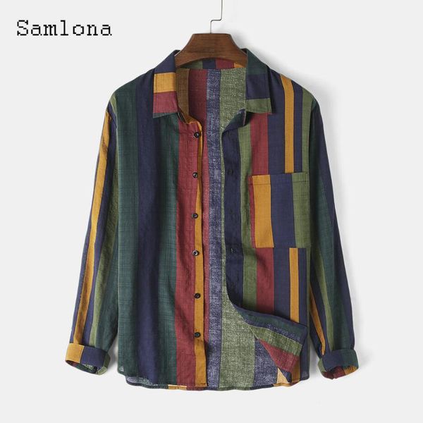 men's casual shirts samlona plus size men linen clothing 2021 autumn long sleeve elegant fashion patchwork mens shirt blouse, White;black
men's casual shirts samlona plus size men linen clothing 2021 autumn long sleeve elegant fashion patchwork mens shirt blouse, White;black