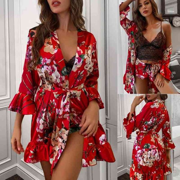 satin silk pajamas women nightdress lingerie robes underwear sleepwear 3pc satin silk pijama set women nightdress lingerie, Black;red
satin silk pajamas women nightdress lingerie robes underwear sleepwear 3pc satin silk pijama set women nightdress lingerie, Black;red