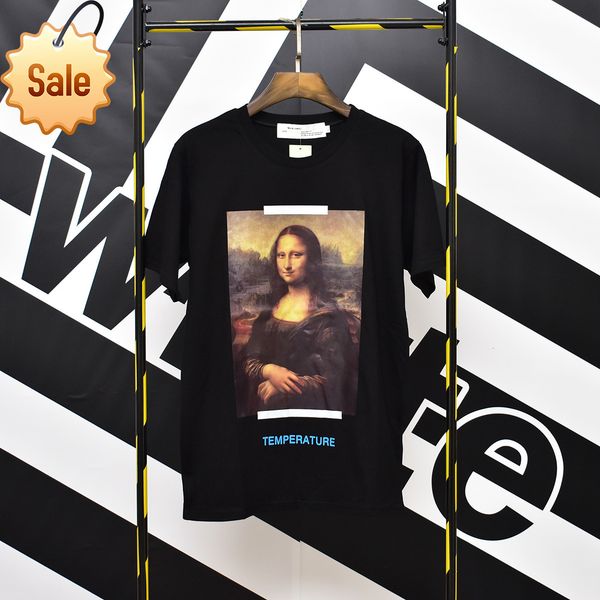 summer new off stylef white mona lisa short sleeve cotton loose t-shirt for men and women, White;black
summer new off stylef white mona lisa short sleeve cotton loose t-shirt for men and women, White;black