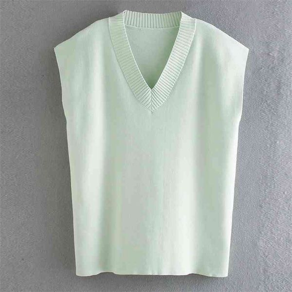 women autumn spring solid vest sweater v-neck loose casual knitted pullovers female street waistcoat sweaters clothes 210513, White;black
women autumn spring solid vest sweater v-neck loose casual knitted pullovers female street waistcoat sweaters clothes 210513, White;black