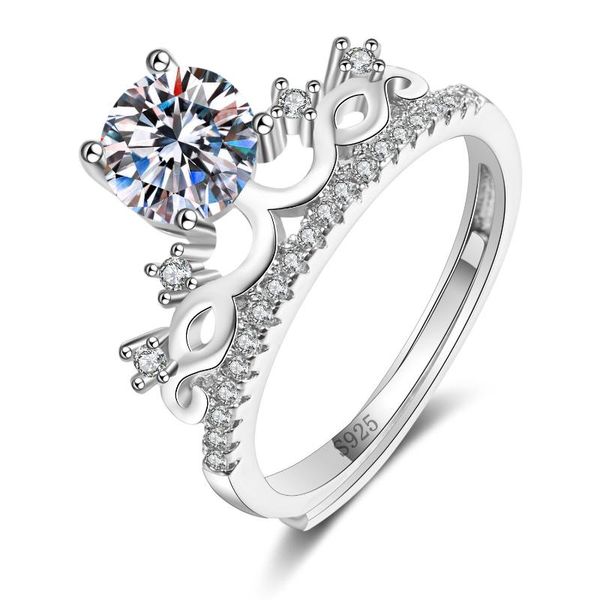 cluster rings trendy romantic wedding engagement diamond cubic zirconia fashion luxury gift adjustable crown twisting ring, Golden;silver
cluster rings trendy romantic wedding engagement diamond cubic zirconia fashion luxury gift adjustable crown twisting ring, Golden;silver