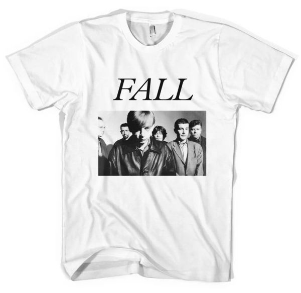 the fall mark e smith t shirt all sizes colours, White;black 
the fall mark e smith t shirt all sizes colours, White;black