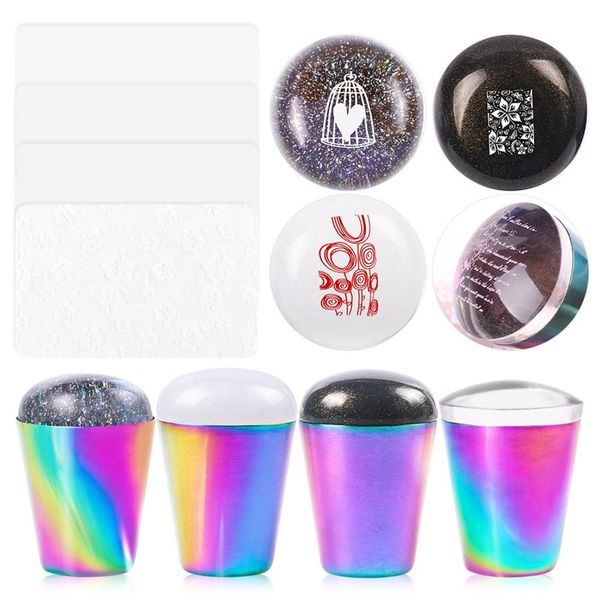 4pcs/set nail art templates 4cm clear/glitter/color jelly silicone nails stamping plates scraper with stampe gel kit stamp 1278, White
4pcs/set nail art templates 4cm clear/glitter/color jelly silicone nails stamping plates scraper with stampe gel kit stamp 1278, White