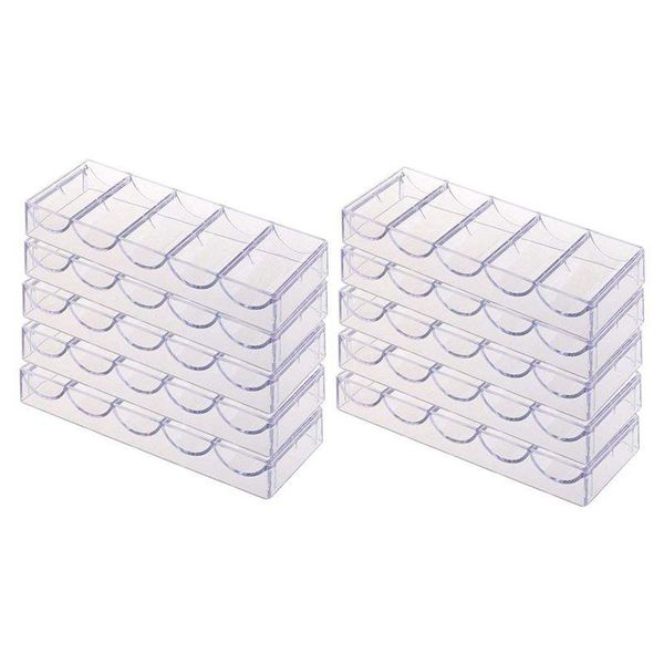 party favor 10pcs professional acrylic poker chips 100 chip trays (without cover)
party favor 10pcs professional acrylic poker chips 100 chip trays (without cover)