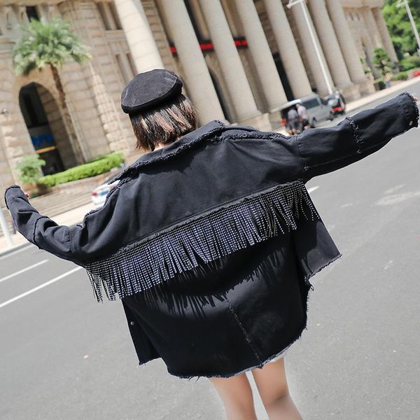 women's jackets women denim jacket coat tassels black ladies jeans loose abrigo mujer for 2021 spring coats females, Black;brown
women's jackets women denim jacket coat tassels black ladies jeans loose abrigo mujer for 2021 spring coats females, Black;brown