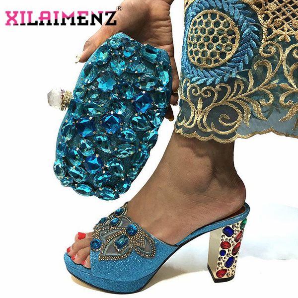 dress shoes sky blue women african with matching bag set 2021 for party wedding high heels slippers and big crystal, Black
dress shoes sky blue women african with matching bag set 2021 for party wedding high heels slippers and big crystal, Black