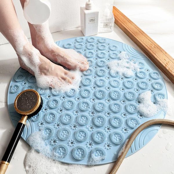 carpets bath tub mat pvc round bathroom non-slip suction pad cushion massage foot with cups and drain holes
carpets bath tub mat pvc round bathroom non-slip suction pad cushion massage foot with cups and drain holes
