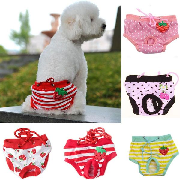 dog apparel pet physiological pants strawberry print cotton panties strap sanitary underwear diapers puppy shorts
dog apparel pet physiological pants strawberry print cotton panties strap sanitary underwear diapers puppy shorts