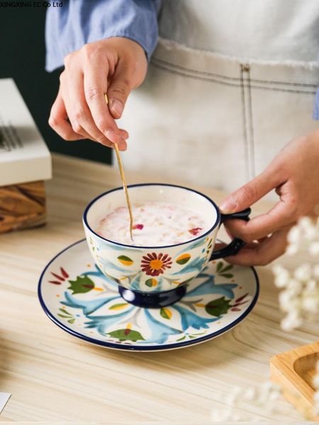 household ceramic 350ml mug flower tea breakfast cup juice milk coffee saucer set small tray afternoon mugs
household ceramic 350ml mug flower tea breakfast cup juice milk coffee saucer set small tray afternoon mugs