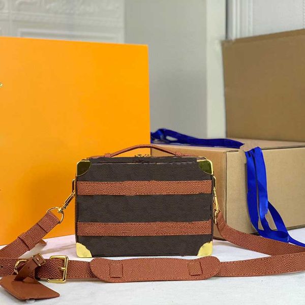 designer bags classic mini trunk bag luggage box crossbodybag genuine leather handbags women letter golden metal corners rivets shoulder bag
designer bags classic mini trunk bag luggage box crossbodybag genuine leather handbags women letter golden metal corners rivets shoulder bag