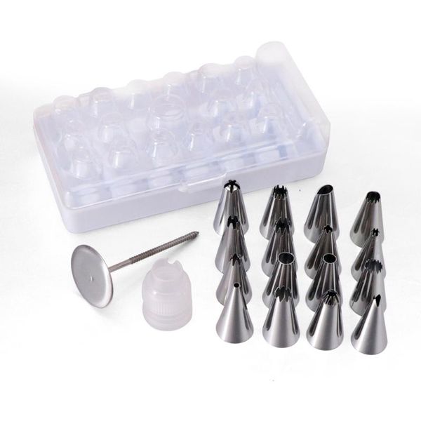 baking & pastry tools 19pcs/set stainless steel decorating icing tips set piping bags with couplers cake tool nozzles
baking & pastry tools 19pcs/set stainless steel decorating icing tips set piping bags with couplers cake tool nozzles