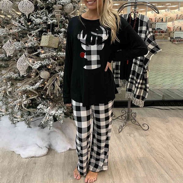 leopard plaid pajamas women's long sleeve round neck women's home suit winter home suit, Black;red
leopard plaid pajamas women's long sleeve round neck women's home suit winter home suit, Black;red