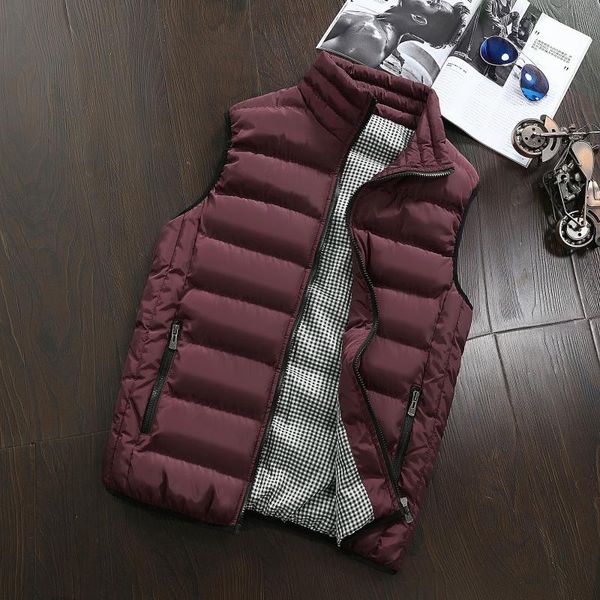 men's vests mens jacket sleeveless vest winter fashion casual slim coats brand clothing cotton-padded men waistcoat big size, Black;white
men's vests mens jacket sleeveless vest winter fashion casual slim coats brand clothing cotton-padded men waistcoat big size, Black;white