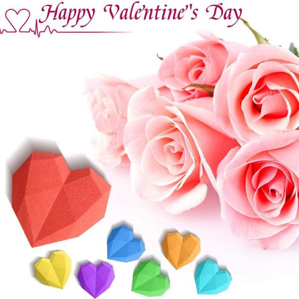 craft tools silicone 3d heart shape cake mold fudge diy tool diamond for chocolate bomb mousse baking
craft tools silicone 3d heart shape cake mold fudge diy tool diamond for chocolate bomb mousse baking
