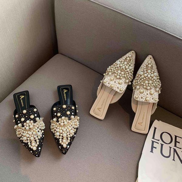 dress shoes women mules luxury summer slippers slip-on loafer design slide ladies party pointed toe flats girls designer fashion 6, Black
dress shoes women mules luxury summer slippers slip-on loafer design slide ladies party pointed toe flats girls designer fashion 6, Black
