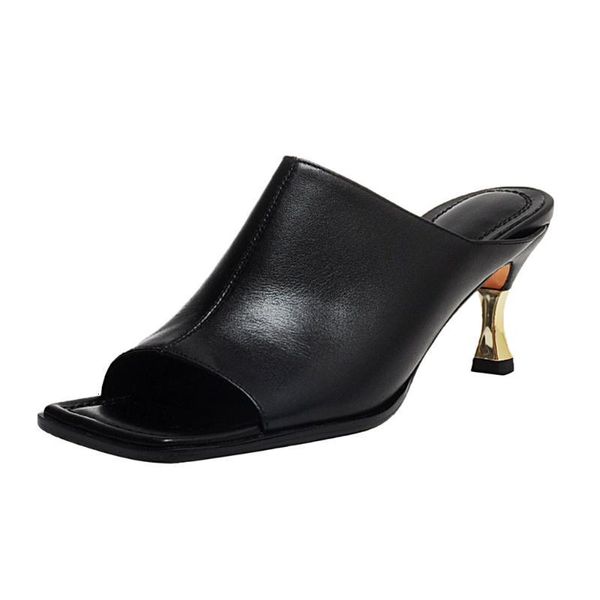 slippers high heels women genuine leather square toe metal slides female party snakeskin mules shoes summer 8dij, Black
slippers high heels women genuine leather square toe metal slides female party snakeskin mules shoes summer 8dij, Black