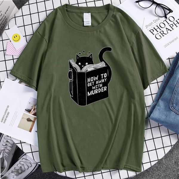 men's t-shirts black cat reading book tee shirt mens how to get away with murder t-shirt man vintage korean comfortable tshirts male, White;black
men's t-shirts black cat reading book tee shirt mens how to get away with murder t-shirt man vintage korean comfortable tshirts male, White;black