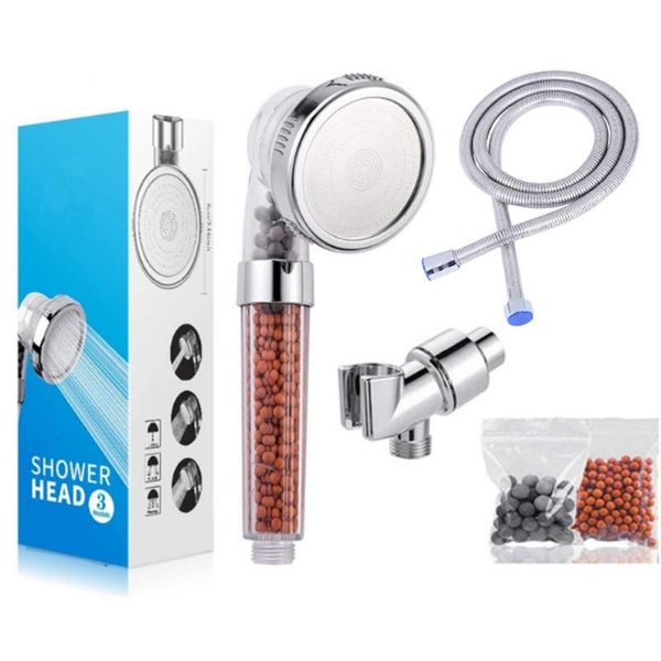 bath accessory set 3 in1 bathroom shower head clean water saving filter spray rainfall accessories with anion ball
bath accessory set 3 in1 bathroom shower head clean water saving filter spray rainfall accessories with anion ball
