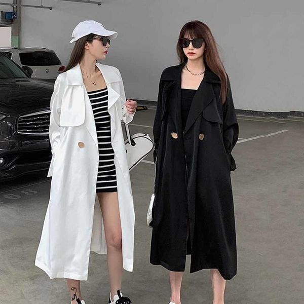 women's trench coats elegant women lapel long sleeve loose belted sashes female windbreaker ladies outwear, Tan;black
women's trench coats elegant women lapel long sleeve loose belted sashes female windbreaker ladies outwear, Tan;black