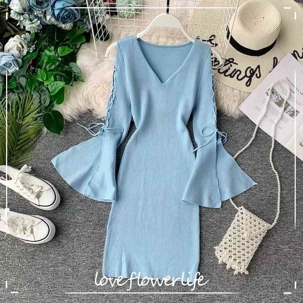 thin women sweater solid flare sleeve v neck autumn winter clothes pullovers stretch korean sueter mujer 210521, Black;gray
thin women sweater solid flare sleeve v neck autumn winter clothes pullovers stretch korean sueter mujer 210521, Black;gray