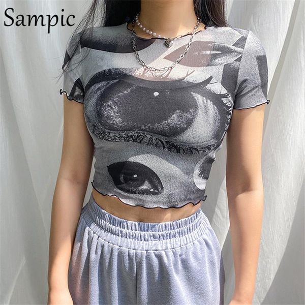 sampic 90s korean fashion style women o neck short sleeve skinny eye print cropped t shirt summer e girl y2k women's t-shirt, White
sampic 90s korean fashion style women o neck short sleeve skinny eye print cropped t shirt summer e girl y2k women's t-shirt, White