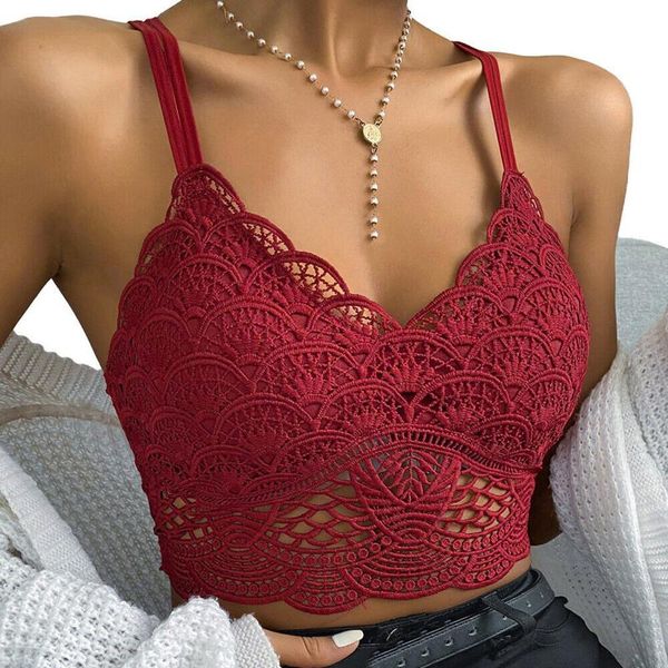 bras lace bra wire women summer bustier sheer hollow out bralette wireless underwear brassiere lingerie, Red;black
bras lace bra wire women summer bustier sheer hollow out bralette wireless underwear brassiere lingerie, Red;black