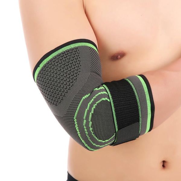 elastic bandage tennis elbow support protector basketball running volleyball compression adjustable pad brace & knee pads, Black;gray
elastic bandage tennis elbow support protector basketball running volleyball compression adjustable pad brace & knee pads, Black;gray
