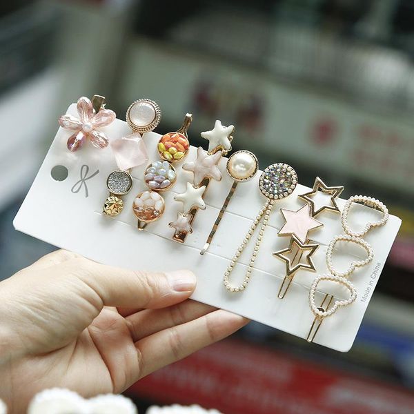 hair clips & barrettes women sets clip fine elegant pearls geometric hairs sweet woman hairpins jewelry accessories vintage women's tiar, Golden;silver
hair clips & barrettes women sets clip fine elegant pearls geometric hairs sweet woman hairpins jewelry accessories vintage women's tiar, Golden;silver