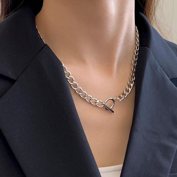 chains 2021 fashion iron metal chain necklace for women collar party punk toggle clasp circle lariat round choker necklaces jewelry, Silver
chains 2021 fashion iron metal chain necklace for women collar party punk toggle clasp circle lariat round choker necklaces jewelry, Silver