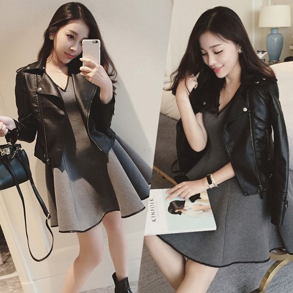 suits black pu short korean fit motorcycle women's plus size leather zipper jacket coat jackets moto, White;black
suits black pu short korean fit motorcycle women's plus size leather zipper jacket coat jackets moto, White;black