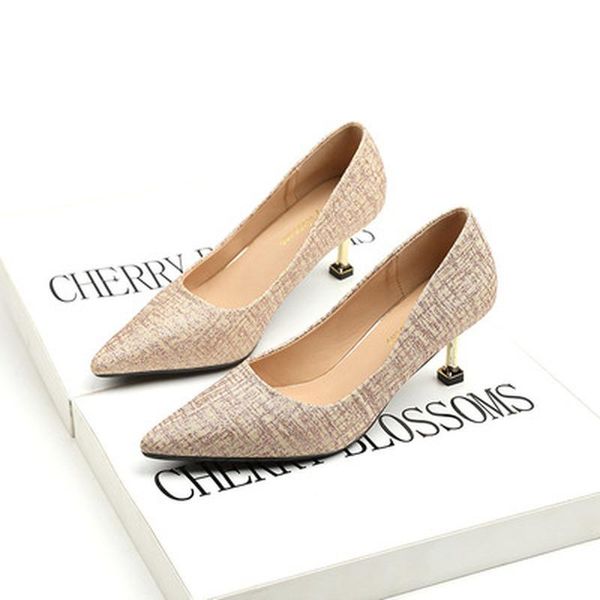 dress shoes 2021 women pointed toe pumps flock sequin fashion spring 6cm fine high heels boat, Black
dress shoes 2021 women pointed toe pumps flock sequin fashion spring 6cm fine high heels boat, Black