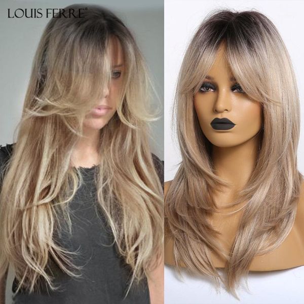 ferre synthetic wigs long wavy ombre black brown blonde ash with bangs for women afro heat resistant false hair1
ferre synthetic wigs long wavy ombre black brown blonde ash with bangs for women afro heat resistant false hair1